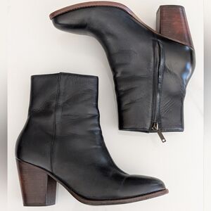 Thursday Boot Co. Black Leather Highline Ankle Boots - 3" Heel - Size 8